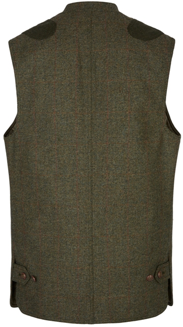 Weste Harris Wteed mit Patches, rot-Karo, Rascher