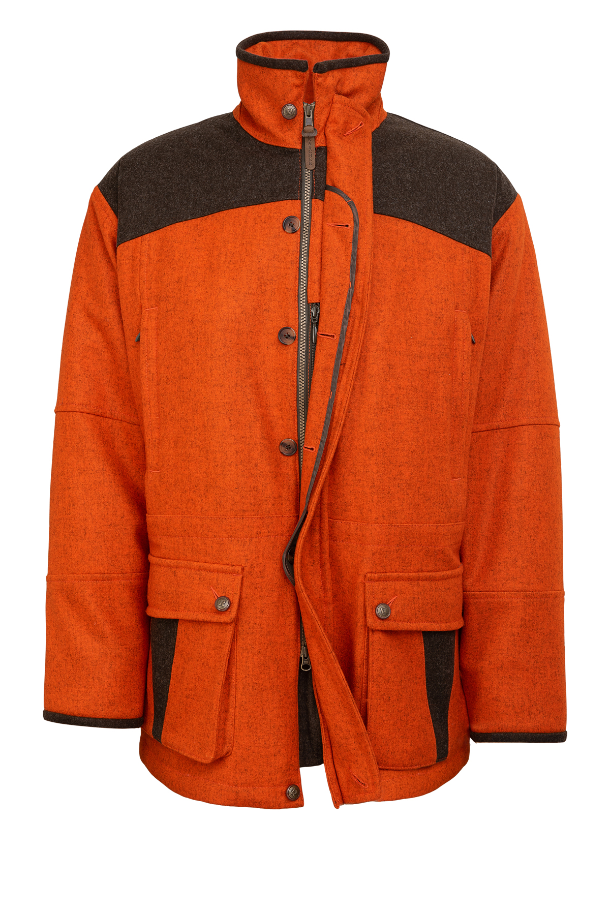Signal-Lodenjacke mit Hasentasche, 100% Schurwolle