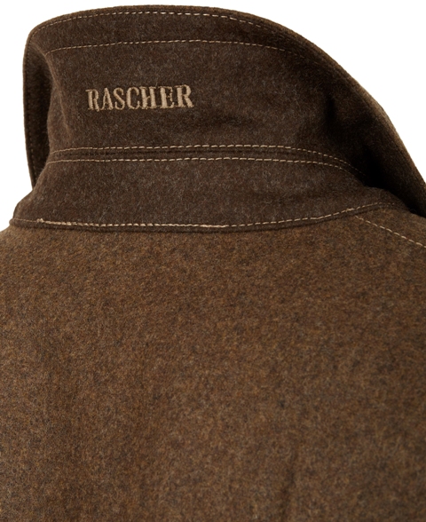 Lodenkotze Wetterfleck, braun, 100% Schurwolle
