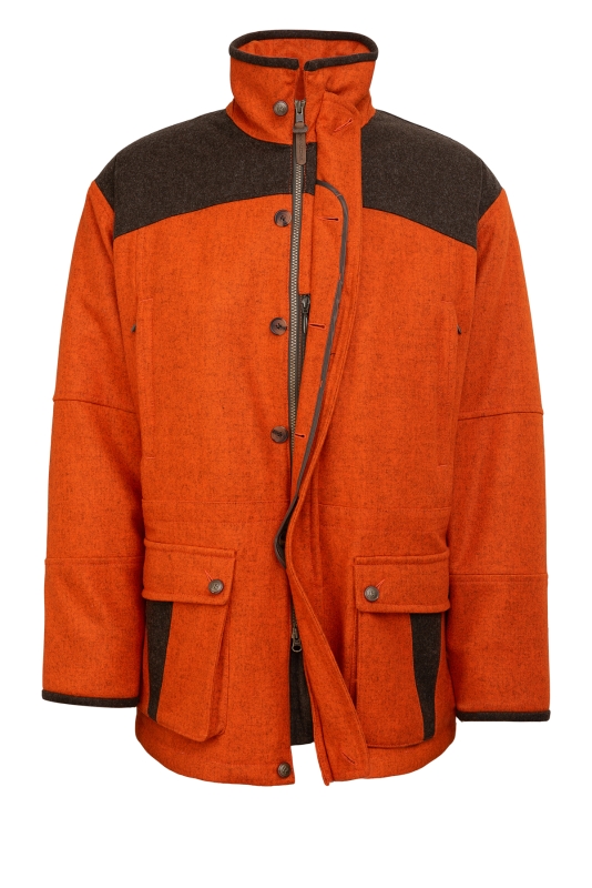 Signal-Lodenjacke mit Hasentasche, 100% Schurwolle