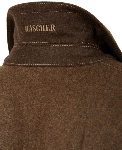 Lodenkotze Wetterfleck, braun, 100% Schurwolle
